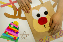 Recycled Paper Reindeer Craft