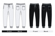 trousers pants Black White Vector