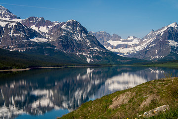  Reflection of Snow Covered Mountains