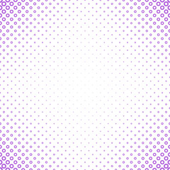 Fototapete - Geometrical halftone circle pattern background - vector graphic from purple rings on white background
