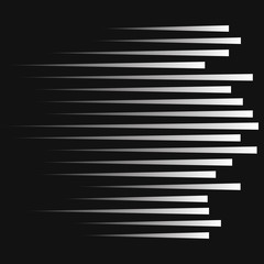 Poster - Speed line isolated. Motion signs. Vector