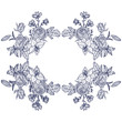 © cat_arch_angel - vintage vector floral composition