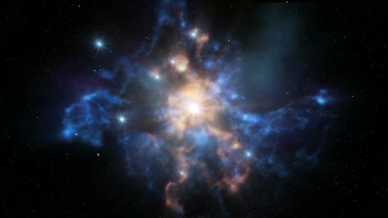Wall Mural - rotating nebula loop