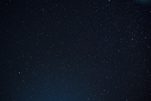 Night Scape With Beautiful Stary Sky At The High Mountain. Star Texture. Space Background.