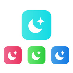 Sticker - Four Colors - Flat App Icons