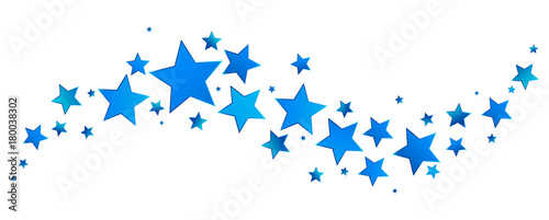 Blue stars border Stock Vector | Adobe Stock