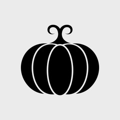 Wall Mural - Pumpkin flat vector icon. Vegetables flat vector icon