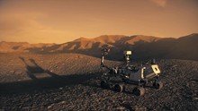 Highly Realistic Animation Of The NASA Mars Discovery Rover. 4K UHD. 16-bit Color Depth. Broadcast Quality.