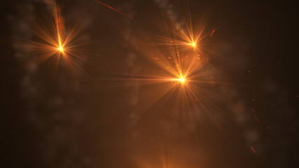 Wall Mural - fire comet flying. shining lights in motion with small particles. ring of fire, plasma ring on a dar