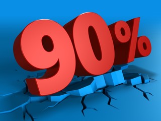 3d of 90 percent discount