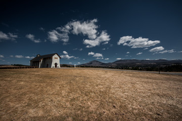 Lonely Church on Country Hill