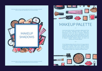 Poster - Vector card, flyer, brochure template for beauty brand