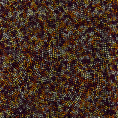 Aufkleber - Irregular polka dots seamless pattern in african style on black background. Tribal art print.