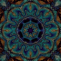 Fototapete - Seamless background pattern. Irregular decorative geometric mosaic art tile pattern from uneven broken pieces.