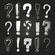 © MicroOne - Sketch question and exclamation marks on blackboard