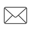© A Oleksii - Mail Thin Line Vector Icon. Flat icon isolated on the white background. Editable EPS file. Vector illustration.