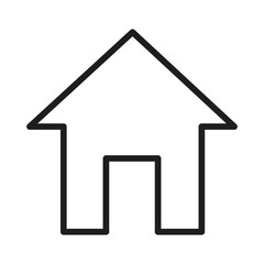 Sticker - house silhouette isolated icon