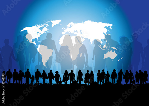Cuadros en Lienzo Worldwide refugees and migration