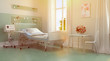 Zimmer für Patienten im Pflegeheim oder Krankenhaus