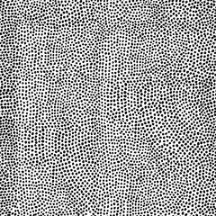 Fototapete - Irregular dots pattern. Seamless background. Mosaic art tile of small dots on white background. Random circles.
