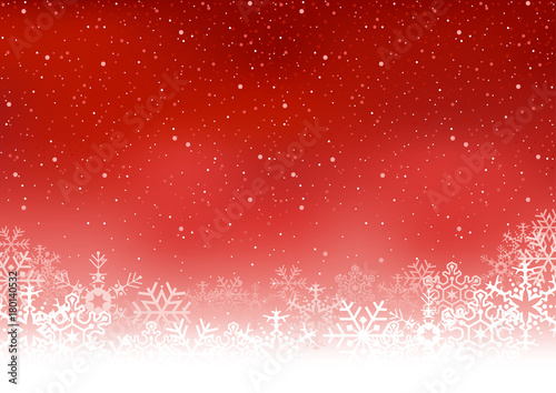 Christmas snowflakes background - Colored Illustration, Vector