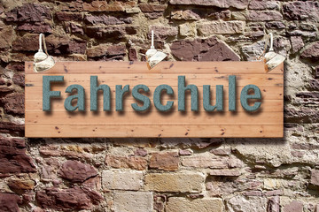 Wall Mural - Schild 209 - Fahrschule