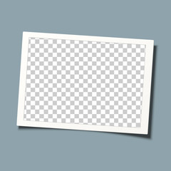 Wall Mural - Retro frame vector. Template design. Transparent picture frame.