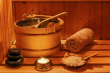 wellness and spa in the sauna