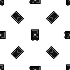 Poster - Safe pattern seamless black