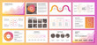 © fireofheart - Presentation with gradient colors. Vector business template for presentations, corporate reports, infographics.