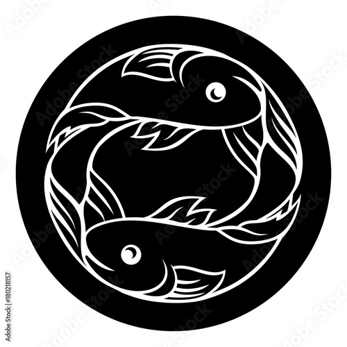 Fotomural Pisces Fish Zodiac Astrology Sign