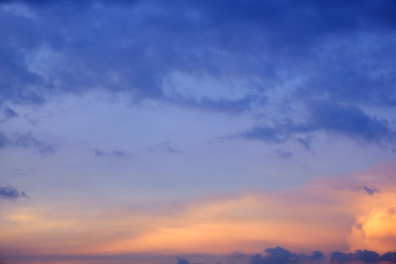 Wall Mural - Sky and clouds / Sky and clouds at twilight.