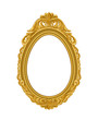 oval gold vintage picture frame
