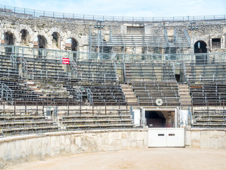 Inside of Arena of Nimes, France