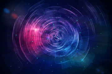 Aufkleber - Round space button backdrop