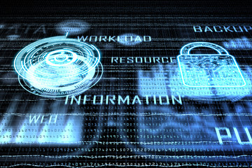 Aufkleber - cyberspace safety concept