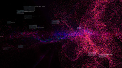 Leinwandbilder - Hi-tech user interface head up display for background computer desktop screen display