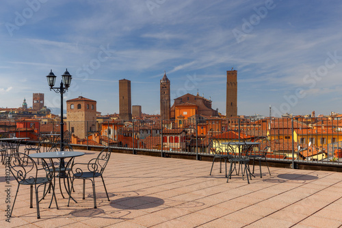Fotomural Bologna. Aerial view of the city.