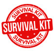 Survival kit grunge rubber stamp