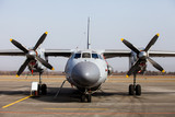 Fototapeta  - military aircraft with propellers