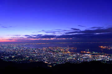 Wall Mural - 大阪、神戸の夜景　摩耶山掬星台からの眺め