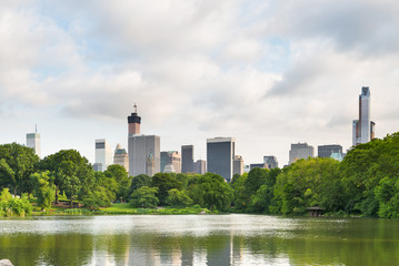 Wall Mural - Lake with reflections in New York's Central Park