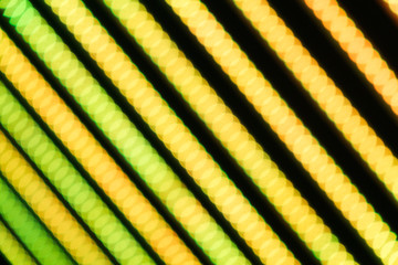 Poster - soft defocused holidays yellow green light abstract background