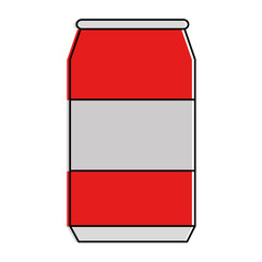 Wall Mural - soda can isolated icon vector illustration design