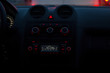 car radio at night