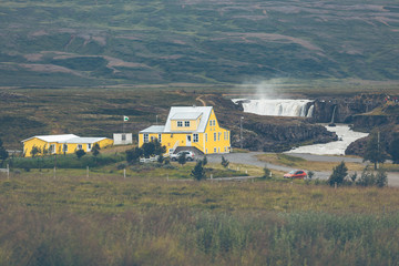 Sticker - Godafoss Waterfall in Iceland