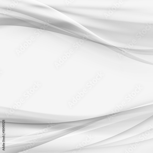 Graphic Abstract Gradient Swoosh Border Elegant Wave Grey