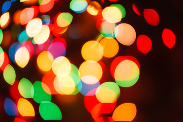 Aufkleber - Color light blurred bokeh background, unfocused.