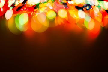 Aufkleber - Color light blurred bokeh background, unfocused.