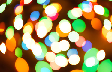 Aufkleber - Color light blurred bokeh background, unfocused.